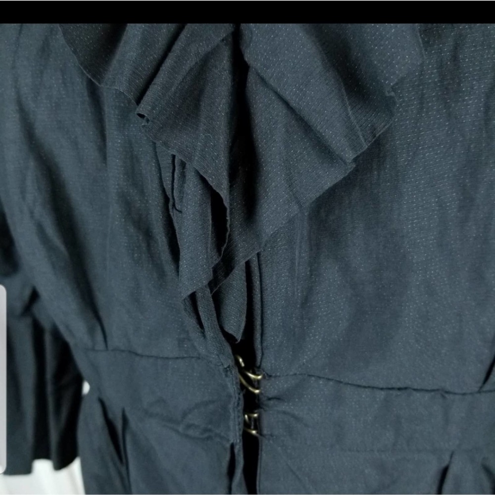CAbi Black Ruffle Blazer - Picture 3 of 8